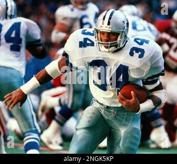 Washington, United States Of America. 25th Aug, 2021. File photo of Dallas  Cowboy running back Herschel Walker (34) prior to an NFL game at RFK  Stadium in Washington, DC on December 11