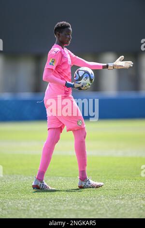 Auckland, New Zealand. 18th Feb, 2023. Tenning Sene of Senegal Women's National team seen during the FIFA Women's World Cup 2023 Playoff between Haiti and Senegal at the Norther Harbour Stadium. Final score; Senegal 0:4 Haiti. Credit: SOPA Images Limited/Alamy Live News Stock Photo