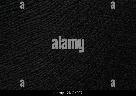 Black textile background for your strict interior. Stock Photo