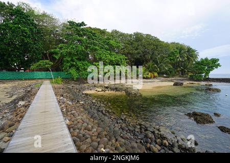 Anyer Beach at Mambruk Hotel and Resort, Anyer, Banten, Indonesia Stock Photo