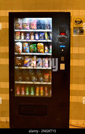 Cairo, Egypt, February 11 2023: Automated retail, category of self-service, standalone kiosks that operate as fully automatic retail stores through th Stock Photo