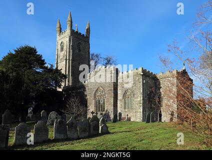 St Stephen's Church, St Stephen in Launceston, Cornwall, England Stock Photo