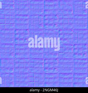 Normal map Floor tiles texture, Normal mapping Floor tiles Stock Photo