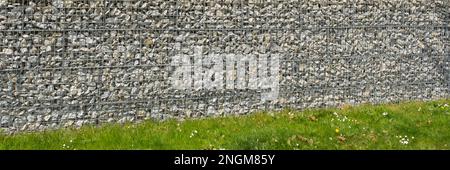 Modern stone wall Stock Photo