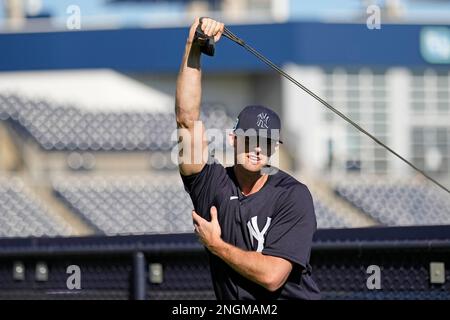 This is a 2023 photo of Clay Holmes of the New York Yankees baseball team.  This image reflects the Yankees active roster as of Wednesday, Feb. 22, 2023,  when this image was
