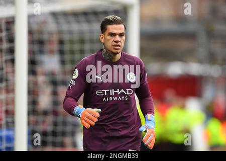 Nottingham, UK. 18th February 2023Ederson of Manchester City during the Premier League match between Nottingham Forest and Manchester City at the City Ground, Nottingham on Saturday 18th February 2023. (Photo: Jon Hobley | MI News) Credit: MI News & Sport /Alamy Live News Stock Photo