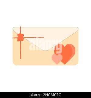 Letter envelope with paper document vector illustration. Closed, open with a message e-mail envelopes. Set mailbox vector icons in flat style. Stock Vector