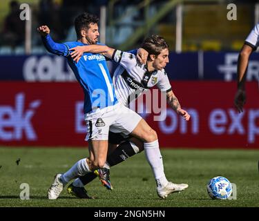 February 18, 2023, Parma, Emilia Romagna, Italy: Tardini Stadium, 18.02.23  Woyo Coulibaly (26 Parma) during the Serie B match between Parma and Ascoli  at Tardini Stadium in Parma, Italia Soccer (Credit Image: ©