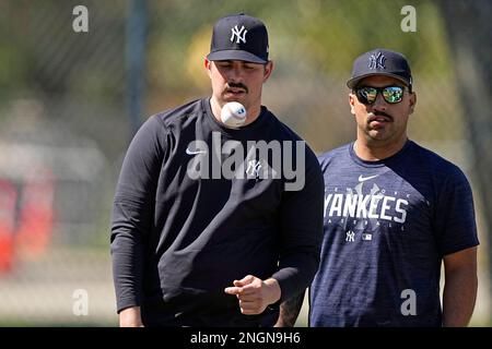 New York Yankees pitcher Carlos Rodon poses for a photograph during a spring  training baseball photo day Wednesday, Feb. 22, 2023, in Tampa, Fla. (AP  Photo/David J. Phillip Stock Photo - Alamy