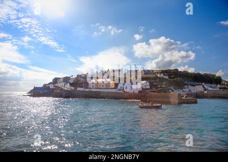 Cloudscape over Breageside in Porthleven, Cornwall Stock Photo