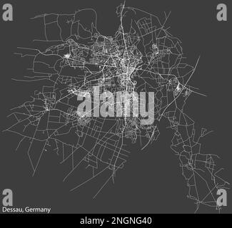Street roads map of DESSAU, GERMANY Stock Vector Image & Art - Alamy