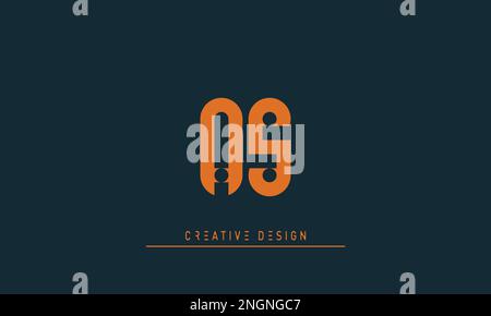 Alphabet letters Initials Monogram logo AS , SA Stock Vector