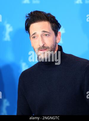 Berlin, Germany. 18th February 2023. Actor Adrien Brody at the photocall for the film Manodrome at the 73rd Berlinale International Film Festival, Hotel Grand Hyatt. Credit: Doreen Kennedy/Alamy Live News. Stock Photo