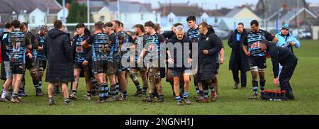 Ammanford RFC v St Joseph's RFC 2023 WRU Cup Stock Photo