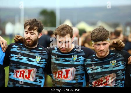 Ammanford RFC v St Joseph's RFC 2023 WRU Cup Stock Photo