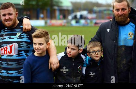 Ammanford RFC v St Joseph's RFC 2023 WRU Cup Stock Photo