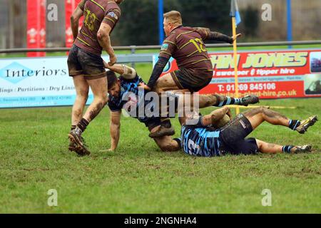 Ammanford RFC v St Joseph's RFC 2023 WRU Cup Stock Photo