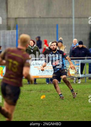 Ammanford RFC v St Joseph's RFC 2023 WRU Cup Stock Photo