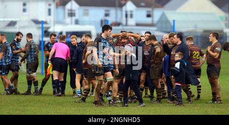 Ammanford RFC v St Joseph's RFC 2023 WRU Cup Stock Photo