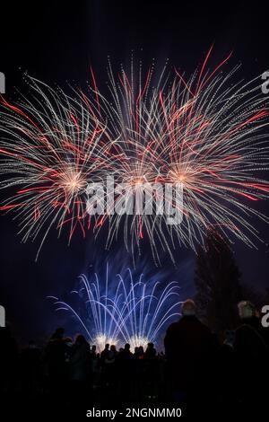 Wallingford Fireworks 2018, at the Kinecroft Stock Photo