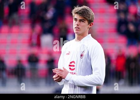 Charles De Ketelaere (AC Milan) during the Italian championship Serie A football match between AC Monza and AC Milan on February 18, 2023 at U-Power Stadium in Monza, Italy - Photo Morgese-Rossini / DPPI Stock Photo