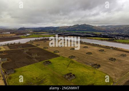 Bandeath Naval Munitions Camp, River Forth, Stirling, Scotland, UK Stock Photo