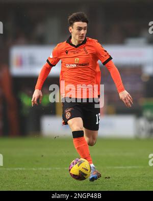 18th February 2023;  Tannadice Park, Dundee, Scotland: Scottish Premiership Football, Dundee United versus St Johnstone; Dylan Levitt of Dundee United Stock Photo