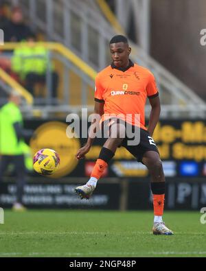 18th February 2023;  Tannadice Park, Dundee, Scotland: Scottish Premiership Football, Dundee United versus St Johnstone; Loick Ayina of Dundee United Stock Photo