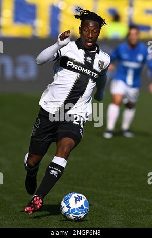 February 18, 2023, Parma, Emilia Romagna, Italy: Tardini Stadium, 18.02.23  Woyo Coulibaly (26 Parma) during the Serie B match between Parma and Ascoli  at Tardini Stadium in Parma, Italia Soccer (Credit Image: ©