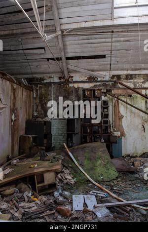 Mid Wales Counties Mental Hospital Stock Photo