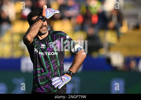 Parma, Italy. 05th Feb, 2023. Tardini Stadium, 05.02.23 Goalkeeper  Gianluigi Buffon (1 Parma) during the Serie B match between Parma and Genoa  at Tardini Stadium in Parma, Italia Soccer (Cristiano Mazzi/SPP) Credit