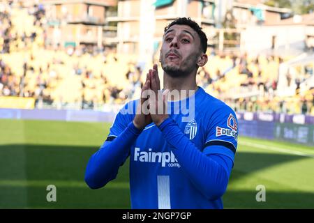 Parma, Italy. 05th Feb, 2023. Tardini Stadium, 05.02.23 Franco Damian  Vazquez (10 Parma) celebrates his goal during the Serie B match between  Parma and Genoa at Tardini Stadium in Parma, Italia Soccer (