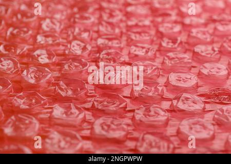 Texture of bubble wrap as background, closeup Stock Photo