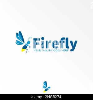 Simple and unique front side bee illustration in flying image graphic icon logo design abstract concept vector stock animal or insect Stock Vector