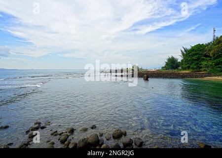 Anyer Beach at Mambruk Hotel and Resort, Anyer, Banten, Indonesia Stock Photo