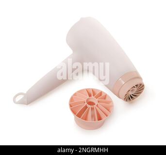 hair dryer on a white isolated background closeup Stock Photo