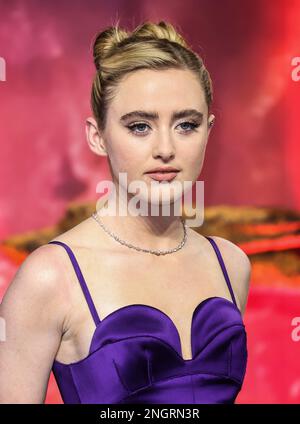 London, UK. 16th Feb, 2023. Kathryn Newton seen attending the UK Gala Screening of 'Ant-Man and the Wasp: Quantumania' at the BFI IMAX in London. Credit: SOPA Images Limited/Alamy Live News Stock Photo