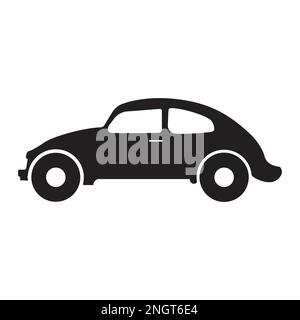 Car Vector Icon, Vehicles Transport silhouette Isolated on white background for mobile apps and web Stock Vector
