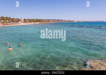 Area of Musan Museum of Underwater Sculpture on Pernera beach in Ayia Napa town in Cyprus island country Stock Photo