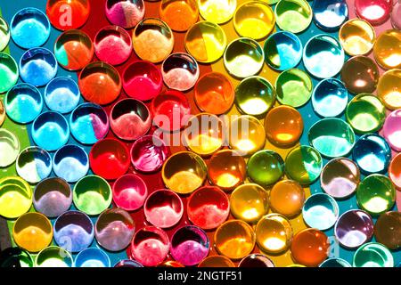 abstract colorful balls background, creative futuristic art design Stock Photo