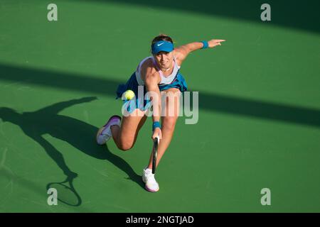 Dubai, UAE, 19th. Feb, 2023. Spanish tennis player Paula Badosa in