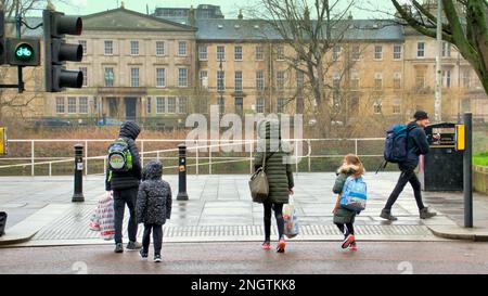 Glasgow, Scotland, UK 19th February, 2023.  Shopping The Dixon street  road to the river at the bottom of Buchanan street, the style mile of Scotland reflecting the dystopia in the heart of the city. Credit Gerard Ferry/Alamy Live News Stock Photo
