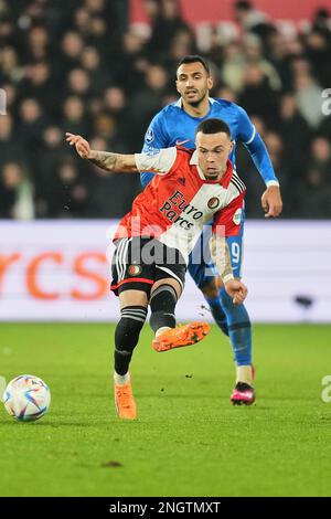 ROTTERDAM, NETHERLANDS - FEBRUARY 18: Quilindschy Hartman Of Feyenoord ...