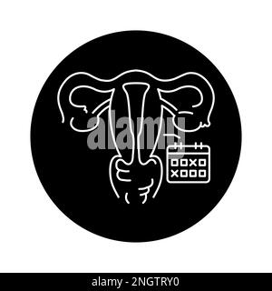 Uterine myoma color line icon. Gynecology problem. Pictogram for web ...