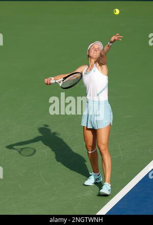 Dubai, UAE, 19th. Feb, 2023. Spanish tennis player Paula Badosa in