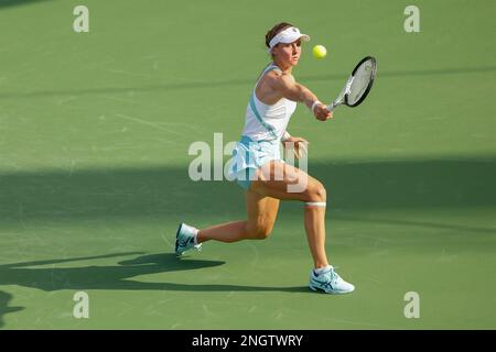 Dubai, UAE, 19th. Feb, 2023. Spanish tennis player Paula Badosa in