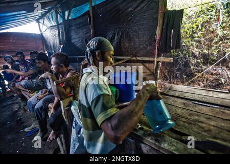 Illegal gold mining in Java, Indonesia Stock Photo - Alamy