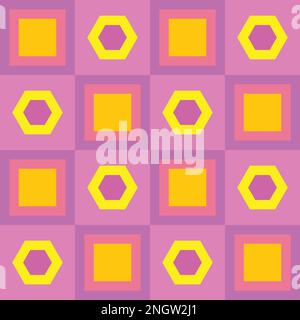 Geometric pattern design art seamless doodle contemporary modern background for texture and fabric element illustration Stock Vector