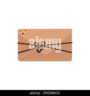 Letter envelope with paper document vector illustration. Closed, open with a message e-mail envelopes. Set mailbox vector icons in flat style. Email Stock Vector