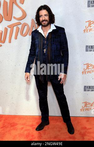 Los Angeles, USA. 15th Feb, 2023. Jonathan Roumie at the Jesus Revolution Los Angeles Premiere at the TCL Chinese Theater on February 15, 2023 in Los Angeles, CA (Photo by Katrina Jordan/Sipa USA) Credit: Sipa USA/Alamy Live News Stock Photo